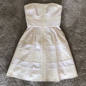 BCBGENERATION Strapless Fit & Flare Dress